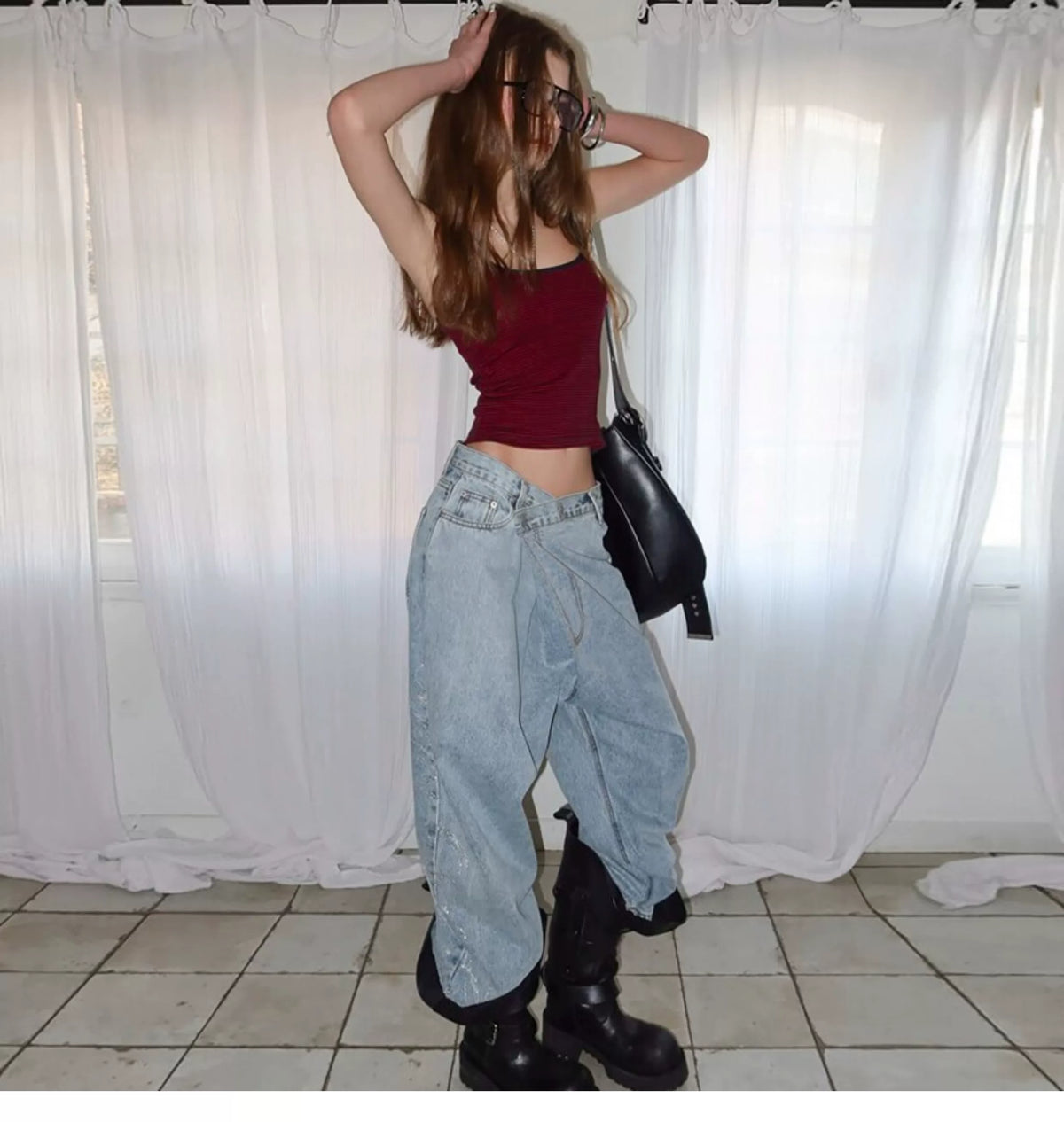 Vintage striped print casual all-purpose bandeau top for women, stretch and fit well, stylish and trendy short top for a cool girl look