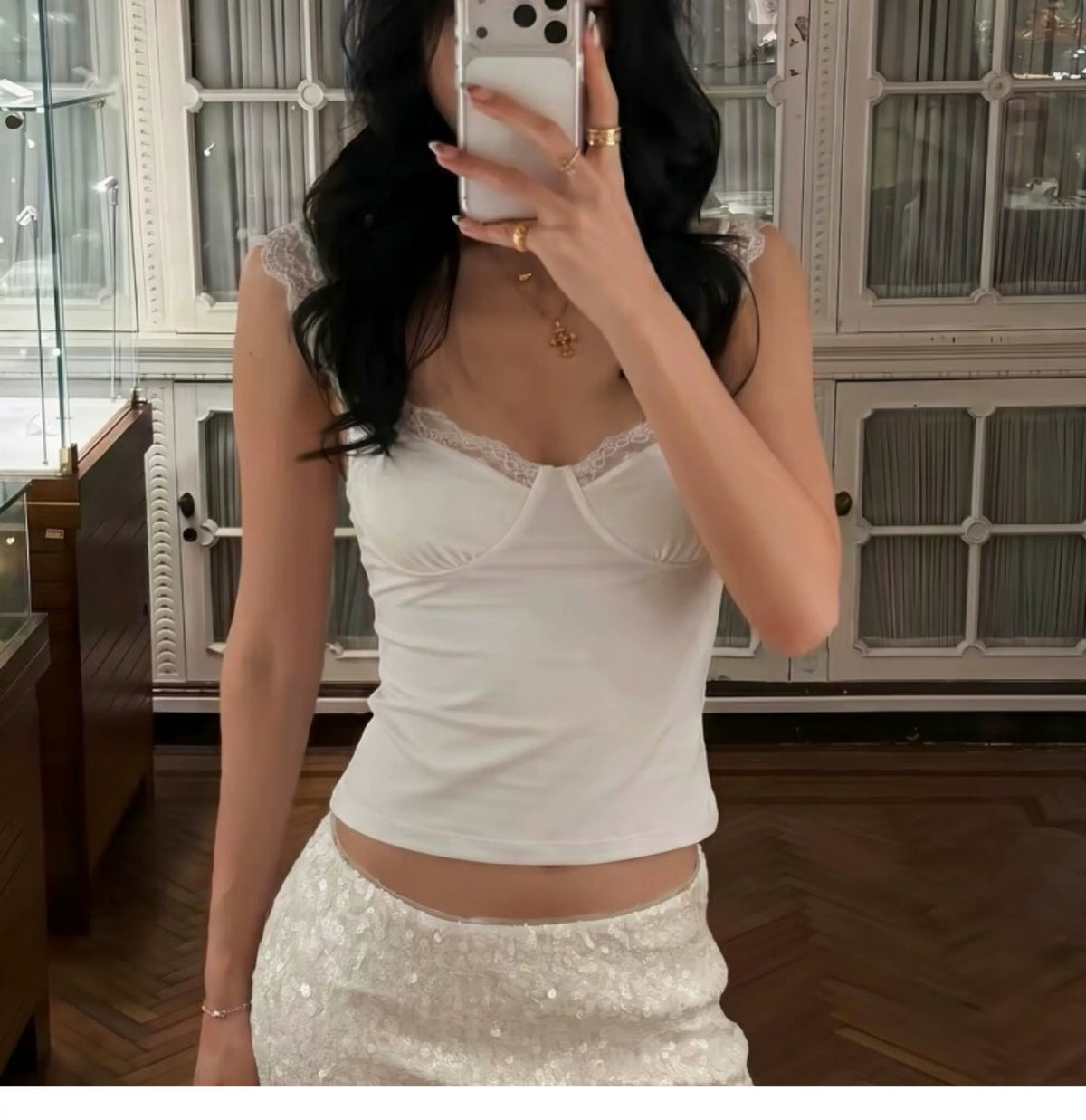 Daily versatile lace trimmed bandeau backless top for women - pure color, stretchy, form-fitting, sexy and trendy short top for hot girls